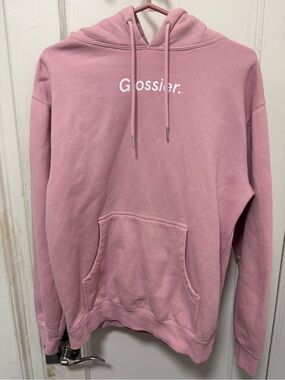 Glossier Dusty Pink Logo Hoodie